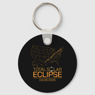 Chaveiro Total do Eclipse Solar Abril 8 2024 Totalidade do