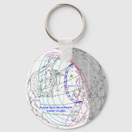 Chaveiro Total Solar Eclipse 2026 Map