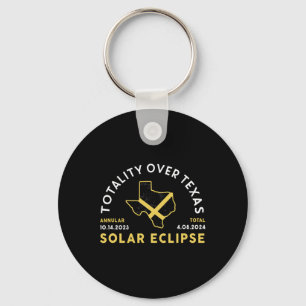 Chaveiro Totalidade do Texas Eclipse Solar Total Anual 2024