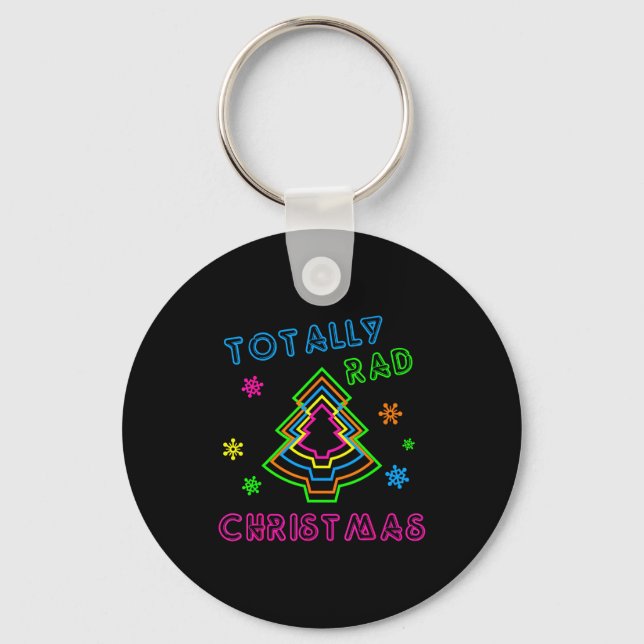 Chaveiro Totally Rad Christmas - 80s Retro Christmas  (Frente)