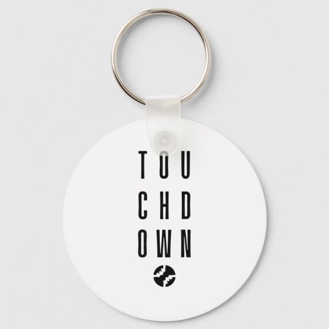 Chaveiro Touchdown Equipe Engraçada Beisebol Softbol Futebo (Frente)