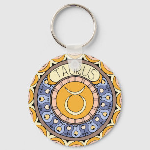 Chaveiro Touro Taurus Sternzeichen Mandala alegre