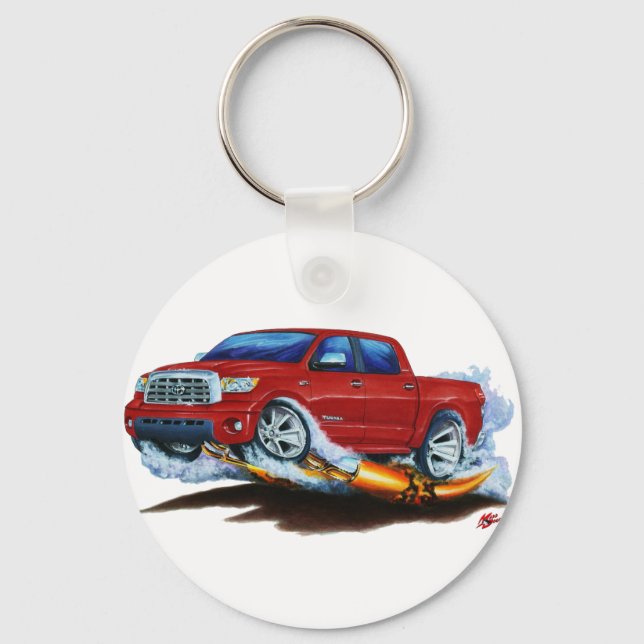 Chaveiro Toyota Tundra Crewmax Red Truck (Frente)