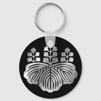 Chaveiro Toyotomi Clan Kamon Silver Chrome