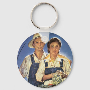 Chaveiro Trabalhe em uma Fazenda... Este Verão