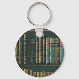 Chaveiro Trabalho de arte de amante de biblioteca