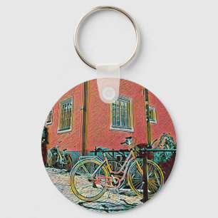 Chaveiro Trabalho de arte de bicicleta retroativa