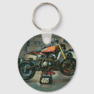 Chaveiro trabalho de arte de motocicleta vintage