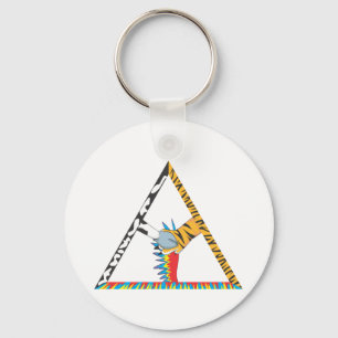 Chaveiro Trabalhos em equipe animais pela vaca, pelo tigre