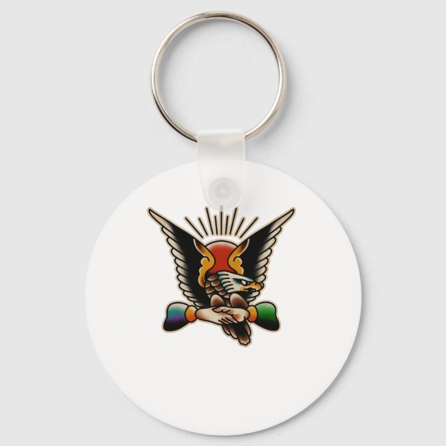 Chaveiro Trad Tattoo 007 Sticker  (Frente)