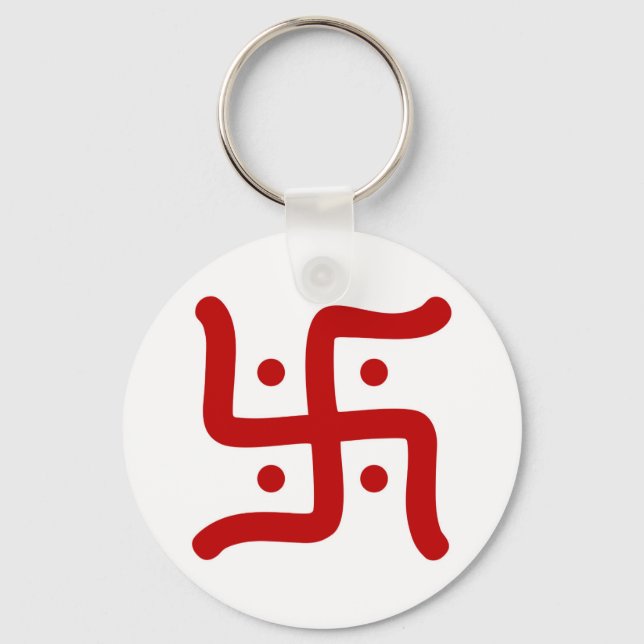 Chaveiro tradicional hindu swastika, índio, símbolo religio (Frente)