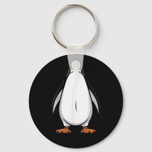 Chaveiro Traje de Halloween de pinguim Engraçado Simples Fi