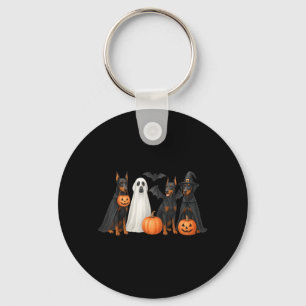 Chaveiro Traje de Halloween Doberman Diversão Doberman Hall