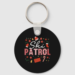 Chaveiro Traje de Natal da Patrulha de Esqui Emergência na