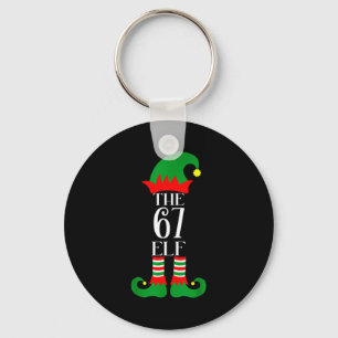 Chaveiro Traje de Natal de Elfo 67 Pijama 67 Meme Geração A