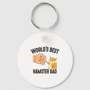 Chaveiro Traje de Pai de Hamster do Mundo para Amantes de A