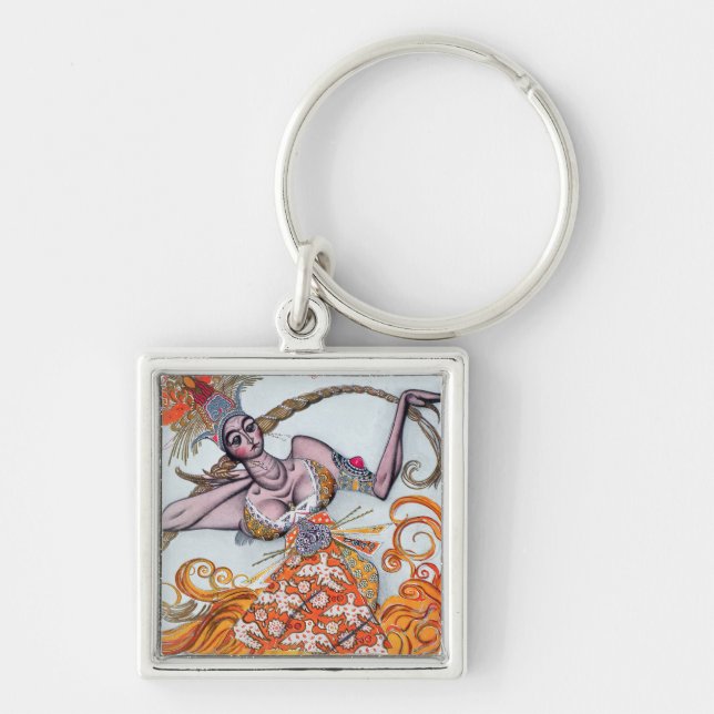 Chaveiro Traje o design para pas de deux dançado no ope (Frente)