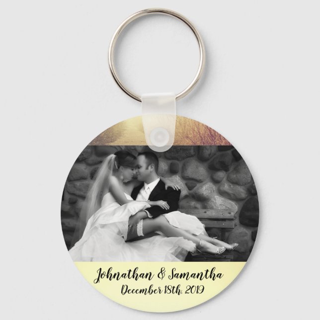 Chaveiro Trajetória Personalizada da Cadeia de Fotos (Frente)