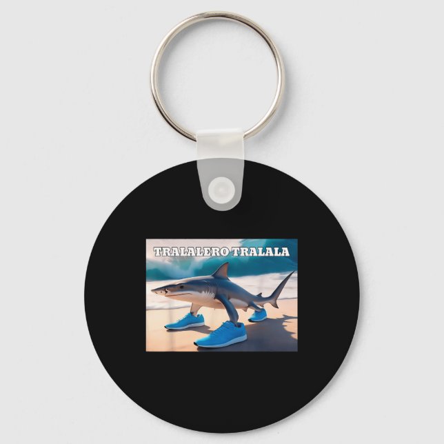 Chaveiro Tralalalero Tralala Funny Shark Meme (Frente)