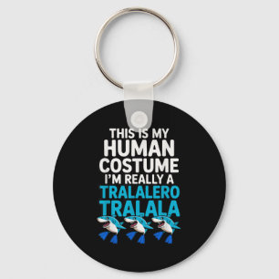 Chaveiro Tralalalero Tralala Humana Figurino Engraçado Hall