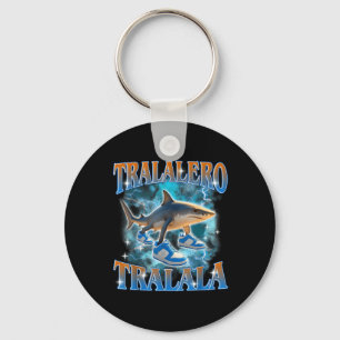 Chaveiro Tralalalero Tralala Shark Meme Bootle