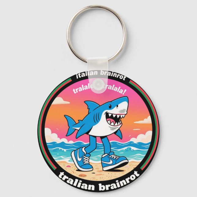 Chaveiro tralalero tralala "italian brainrot"  keychain (Frente)