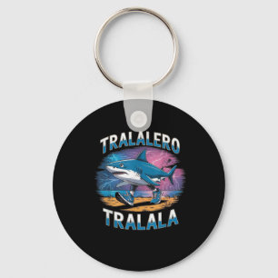 Chaveiro Tralalero Tralala Rotação Cerebral Italiana Piada