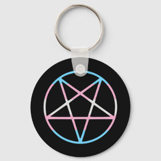 Chaveiro trans gay pride flag pentagram transgender
