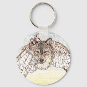 Chaveiro Transformação da corrente chave do lobo