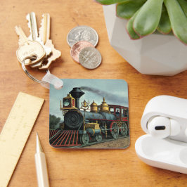 Chaveiro Transporte Vintage, Locomotiva de Comboios de Carv