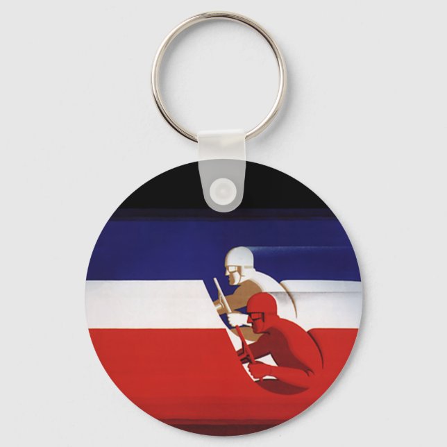 Chaveiro Transportes Vintage, Raça Patriótica Carros (Frente)