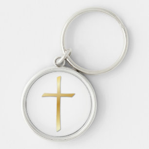 Chaveiro transversal dourado