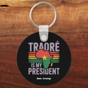Chaveiro Traore É Meu Presidente Burkina Faso Mostra Orgulh