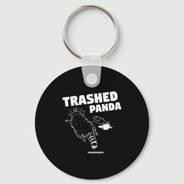 Chaveiro Trashed Panda Drunken Raccoon Funny Meme  (Frente)