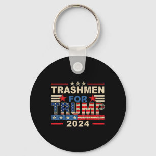 Chaveiro Trashmen Para Trump 2024 Engraçado Garbageman Na E