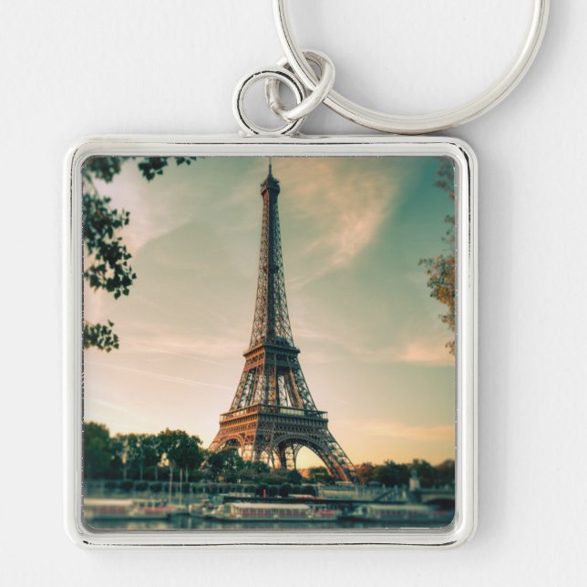 Chaveiro Travesseiro decorativo da torre Eiffel (Frente)