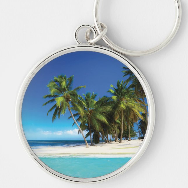 Chaveiro Travesseiro decorativo de praia exótico (Frente)