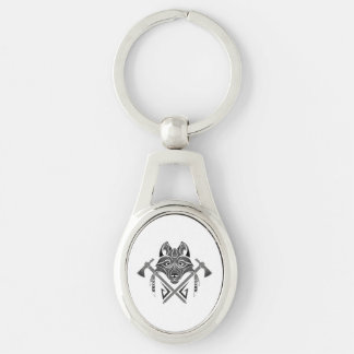 Chaveiro travesseiro decorativo de totem de lobo