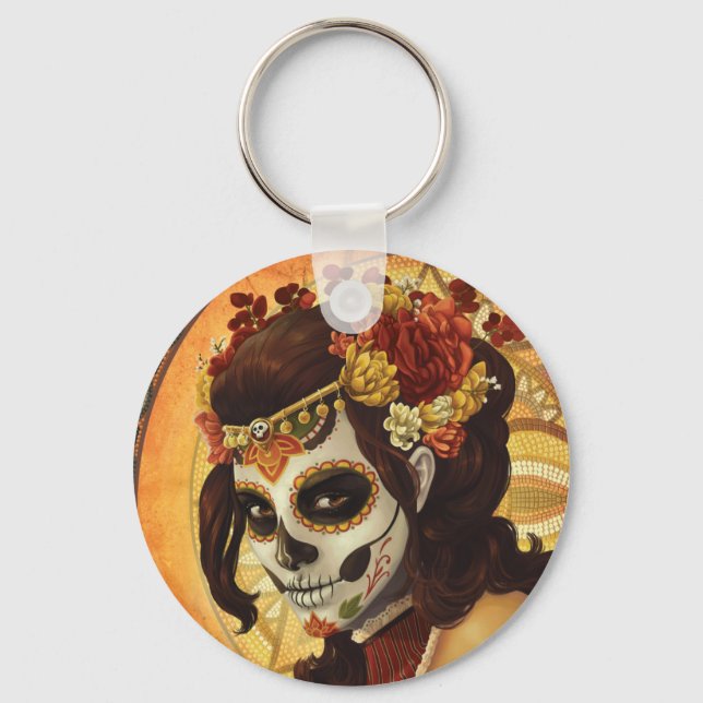 Chaveiro Travesseiro decorativo Dia De Los Muertos (Frente)