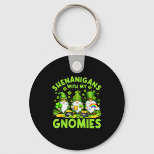 Chaveiro Travessuras do dia de São Patrício com gnomies hom