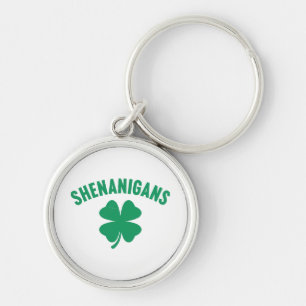 Chaveiro Travessuras Shamrock Dia de São Patrício Retro