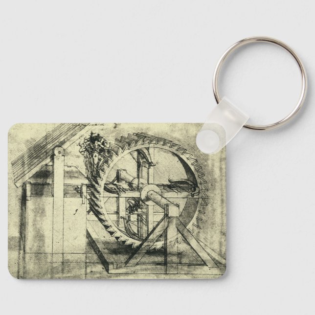 Chaveiro Treadmoveleiro movido a arco-íris por Leonardo da  (Frente)