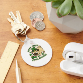 Chaveiro Treasure Hunter Pug St.Patrick's Day