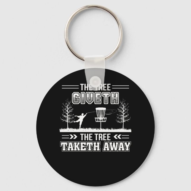 Chaveiro Tree Giveth Takeout Away Disk Golf (Frente)