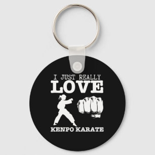Chaveiro Treinador Americano Kenpo Girl, Eu amo Kenpo