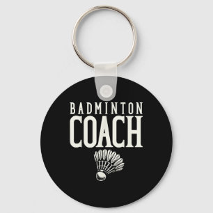 Chaveiro Treinador de Badminton Jogador de Badminton Peteca
