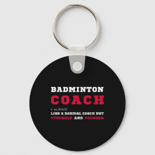 Chaveiro Treinador de Badminton Presente de Definição de Tr
