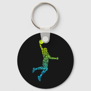 Chaveiro Treinador de basquete Dunking Kids Men Basball
