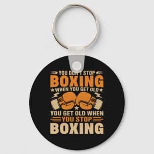 Chaveiro Treinador de Boxe Juvenil de Velha Escola de Boxea