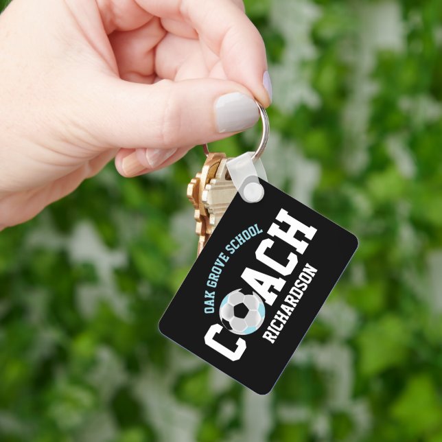 Chaveiro Treinador de Esporte - Azul e Negro (Mão)